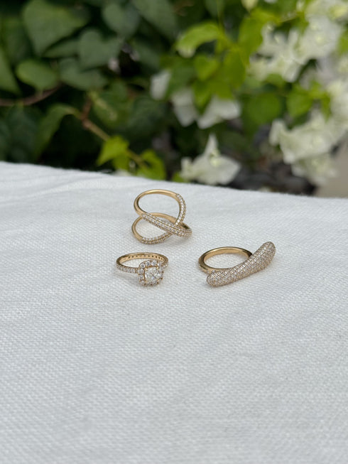 ✧ NEW ✧ N°50 loop pave ring